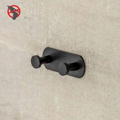 Design4Bath Profile Line Krok dobbel, matt svart, borefri, Baderom