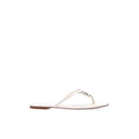 Tory Burch Miller leather sliders , Wit , Dames , Maat: 40 EU