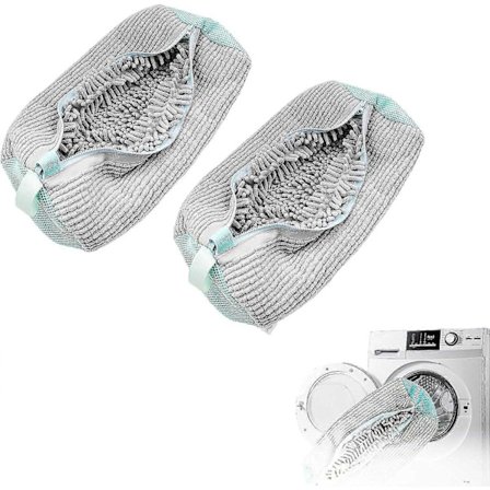 Skoposer egnet til vaskemaskiner, samt vaskemaskiner og tørretumblere. Genanvendelige og egnet til alle skotyper og -størrelser