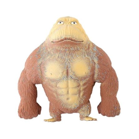 Maxi Baba Elastisk Svampete Klemmelig Ape Gorilla Stress Relief Leke Vent Dukke-12*12-Brun