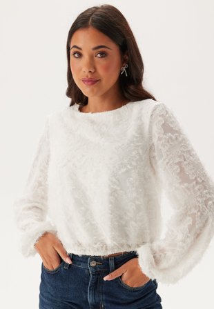 Pieces - Pcriara Ls Top - Cloud Dancer