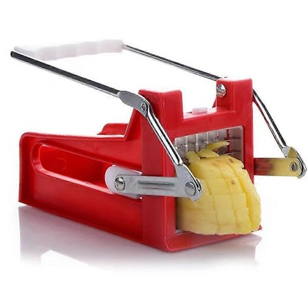 Ranskanperunaleikkuri perunaviipaleille - ammattimainen vihannesleikkuri, valkoinen perunasuikalointilaite