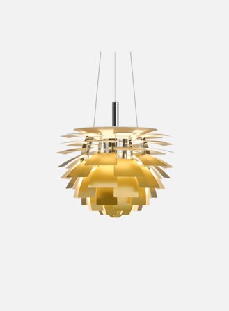 PH Kongle taklampe Ø48 - messing