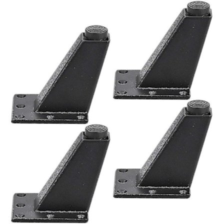 Møbelbein 4 stk Svart Justerbare Møbelbein, Møbel Hypotenus Aluminium Legger