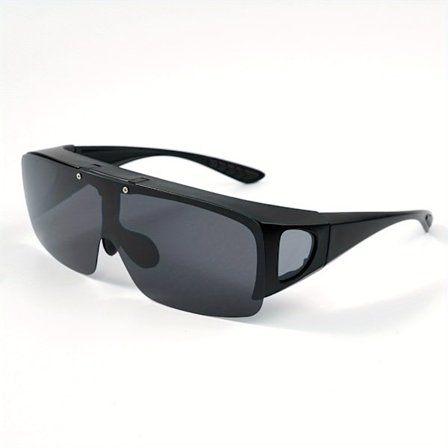 CABECADE Unisex Fit-Over Briller med -Bruk Ramme & Linsebeskyttelse - Stilig Svart/Transparent Motebriller for Kvinner & Menn [DB]