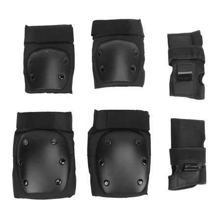 Multi Sports Beskyttelsesudstyr Sæt Ski Skøjteløb Ekstremt Skateboarding Pads Håndledsbeskyttere Sæt til Mand Kvinde M 40‐65Kg