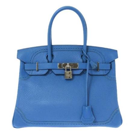 Hermès Vintage Pre-owned Læder hndtasker Blå, Dame Vintage Tasker, Størrelse: ONE Size