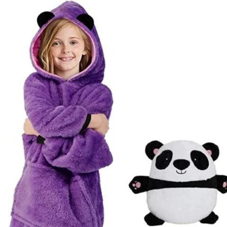 Squishmallows Kramgo Hætte Kudde Rød one size Rød{AZC} Rød Blå abe