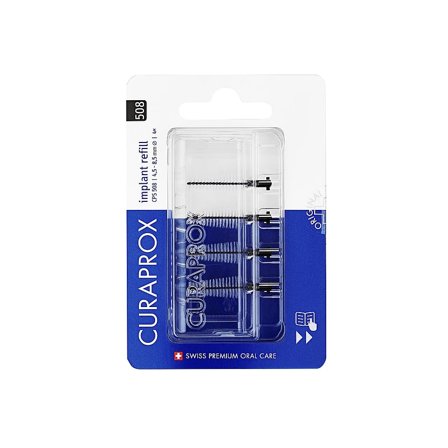 Curaprox Curaprox CPS 508 Soft Implant refill 4 stk. Sort, Medicin & Pleje, Mund & Tandpleje, Tandstikker