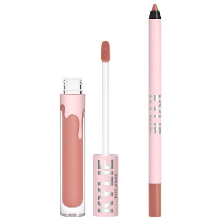 Kylie Cosmetics Velvet Liquid Lipstick & Lip Liner 700 Bare, Makeup, Læber, Lipliner