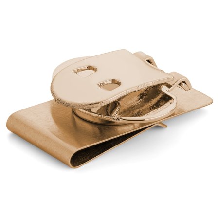 Rose Gold-Tone Invisible Magnetic Tie Clip for Men