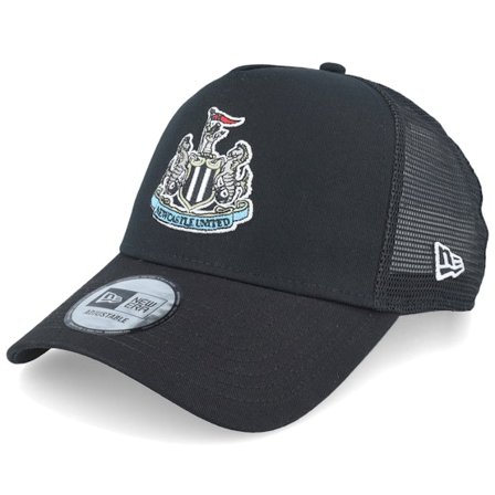 New Era - Football Schwarz trucker Cap - Newcastle United Core Black A-Frame Trucker @ Hatstore