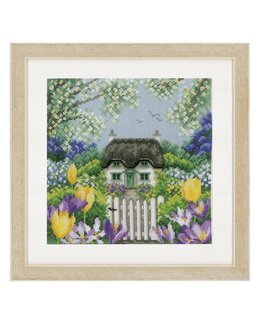 Stickpackung Bild Frühling