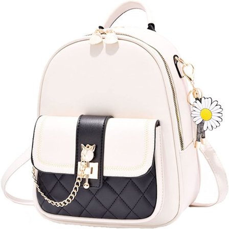 Mote Ryggsekk Håndveske Mini Håndveske Rucksack PU Lær Daypack Skuldervesker Casual Skolesekker for Tenåringsjenter Arbeid Skole Reise