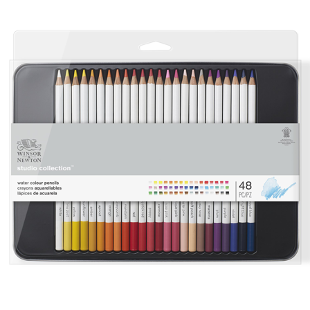 Winsor & Newton Studio Collection Akvarelblyanter 48-sæt