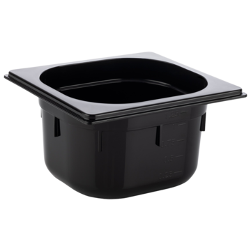 Plastkanti APS Svart GN 1/6