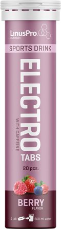LinusPro Nutrition Elektrolyt Tabs Berry 12 stk, Sport & Velvære, Protein & Energi, Elektrolytter