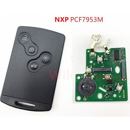 Knap Clio4 Nøglefri Bilnøgle Go Håndfri Smartkort Fjernbetjening 433mhz Pcf7953 4a Chip Til Renault Clio Iv 4 Captur Nøgle 2009-2017