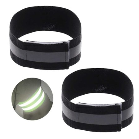 2-pack refleks armbåndreflekser borrelås svart