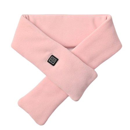 Unisex bomull elektrisk oppvarmet skjerf med 3 temperaturinnstillinger USB oppladbar nakkebeskyttelse varmer i kaldt vær