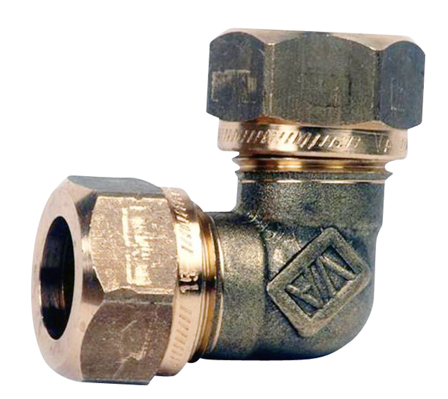 Vatette FG0341105 Vinkelkoppling 22x15 mm x 90° Gul, Installation