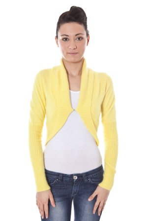 Datch Coprispalle Maniche Lunghe Donna Giallo