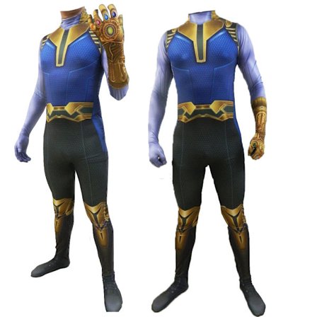 Halloween Thanos Heldragt Halloween Kostume | Voksen Børne bodysuit sæt*Thanos*160