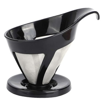 Drypp kaffemaskin gjenbrukbart kaffefilter i rustfritt stål, finmasket sil tilbehør [DB]
