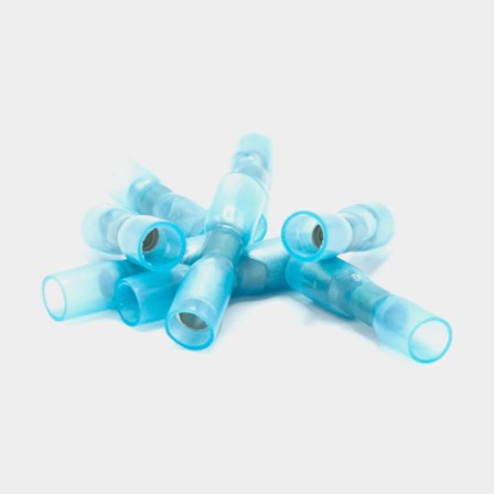 Terminales redondas con terminales de cable adhesivas Oceanflex, hembra, para cable 1.5 - 2.5 mm², paquete de 100, azul