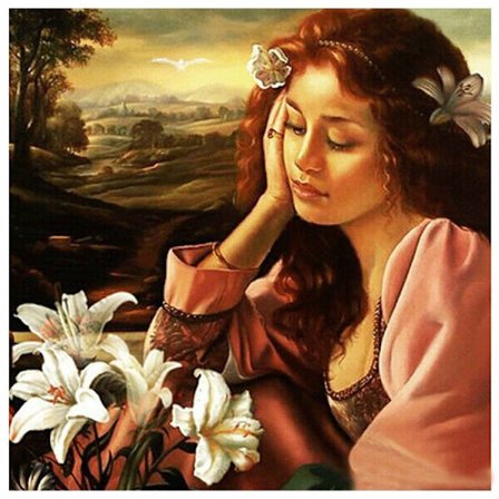 30*40cm DIY Diamantmaleri (kun maleri, ingen ramme) diamant pa