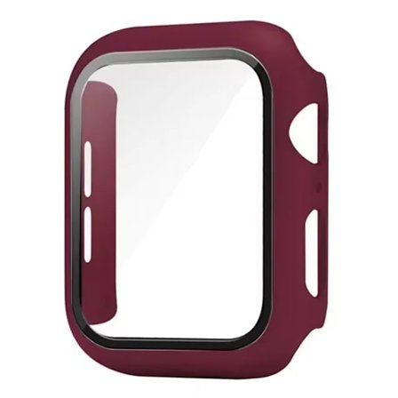 Härdat glas + skal för Apple Watch 10 46mm 42mm Ultra 2 49mm skärmskydd iWatch 9 8 7 6 5 SE 45mm 41mm 44/40mm skal