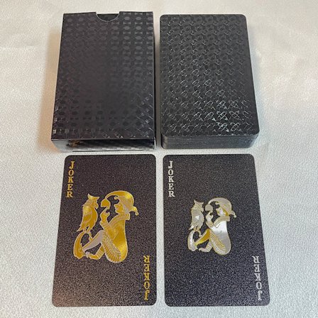 24K gyllene spelkort Plast Poker Däck Folie Pack Magic vattentätt kort Present Collection Gambling Brädspel