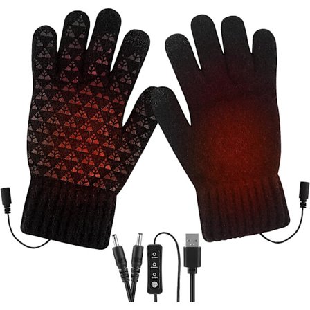 USB-opvarmede handsker til mænd og kvinder