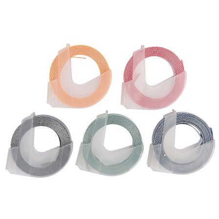 5 st 9 mm 3D Präglingstejp Manuell DIY PVC Etikettskrivare 3 Meter