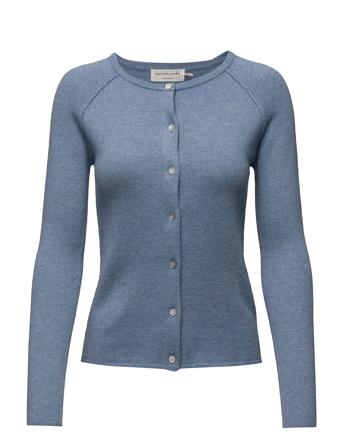 Wool & Cashmere Cardigan Neuletakki Sininen Rosemunde