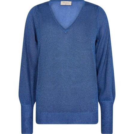 Freequent, Fqluretta v pull amparo blue Blauw, Dames, Maat:S