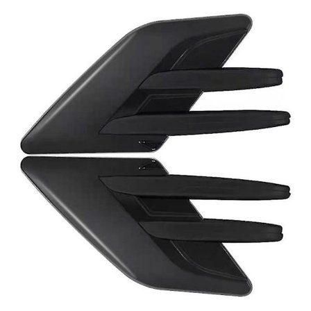 Svart Bil Side Luftventil Dekorasjon Universal Bil Luft Side Mesh Ventil Flow Dekor