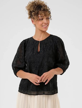 Cream Cringa Blouse - Black - 44
