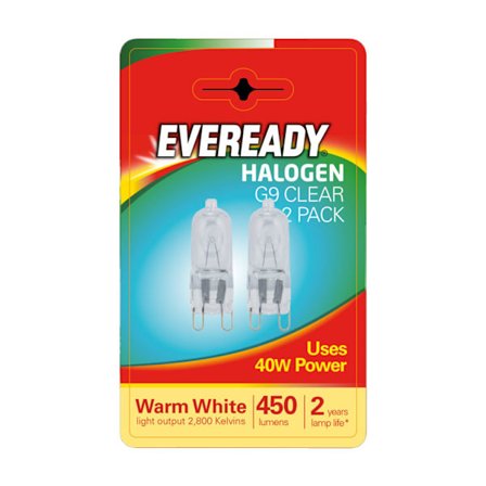 Eveready G9 Klar LED-lampa (2-pack) En storlek Varmvit