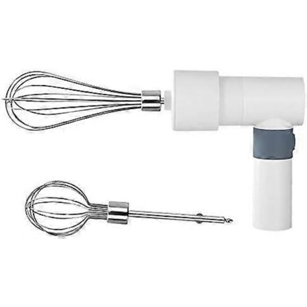2022 Ny Elektrisk Handmixer, Handhållen Mixer, Portabel Köksmixer Rostfritt Stål Äggvisp med 2 Vispar (Vit)