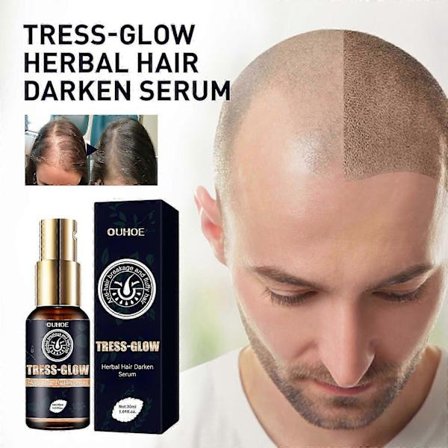 OUHOE örtbaserat hårvårdsserum skonsam näringsgivande hårbotten slät massage vård skägg glans vård essens