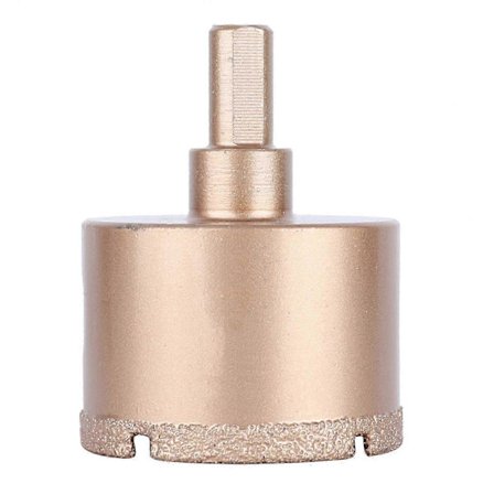 Diamantbor 50 mm Stort Spånfjernelsesport Loddet Hulsavsæt til Glas Porcelæn Fliser Marmor QLV