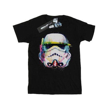 Star Wars Boys Stormtrooper Command Art T-Shirt 7-8 år Svart