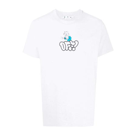 Off White T-Shirts , Wit , Heren , Maat: S