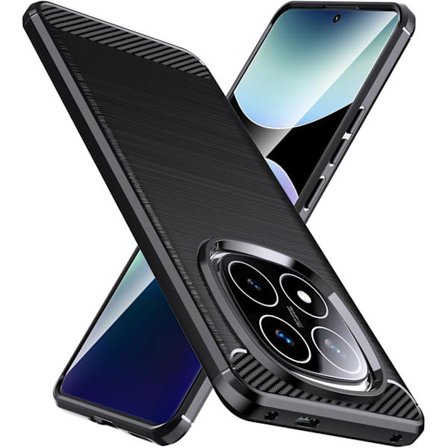 Xiaomi Redmi Note 14 Pro+ 5G, Militärklassad Stöttålig Redmi Note 14 Pro+ Mobilskal, Mjukt TPU Slim Anti-Repskydd - Svart