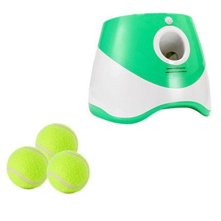 Hund automatisk bollkastare med 3/6/9 bollar hållbar bollkastmaskin för liten medelstor hund