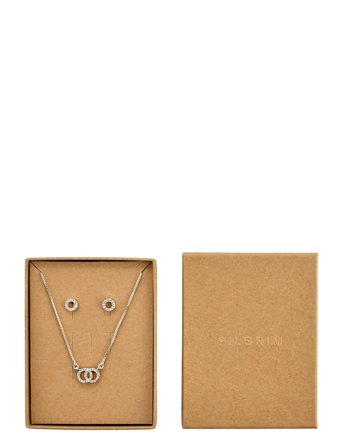 Pilgrim | Harlan Gift Set, Necklace & Earrings, Silver-Plated | ONE SIZE