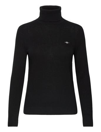 Extrafine Rollneck Tops Knitwear Turtleneck Black GANT