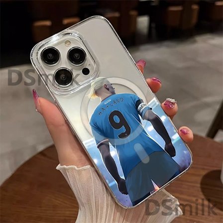 Man City FC Erling Haaland 2022/23 Första Laget Mjukt Gel Skal Kompatibelt Med iPhone 11pro max