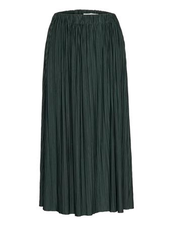 Uma Skirt 10167 Knælang Nederdel Grøn Samsøe Samsøe